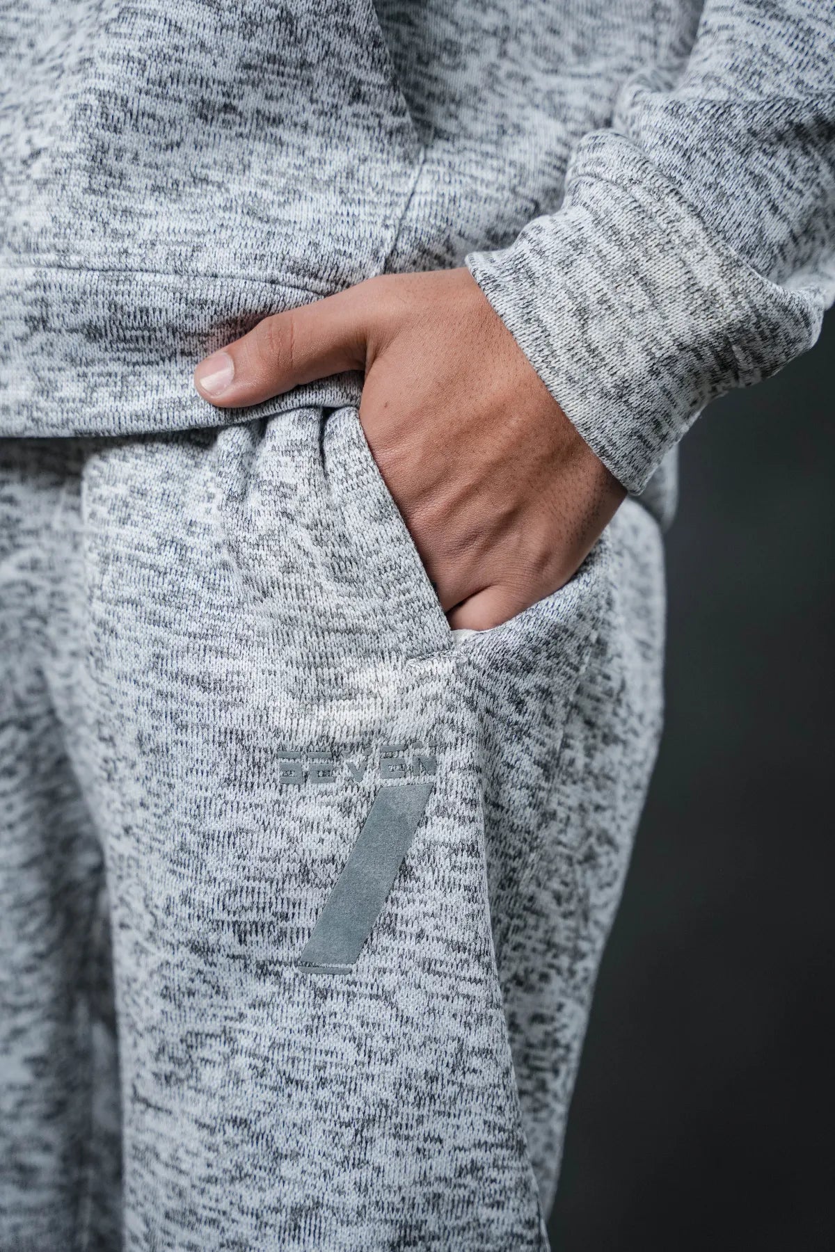 SEVEN Grey Marl Knit Tracksuit - Urban Comfort Edition