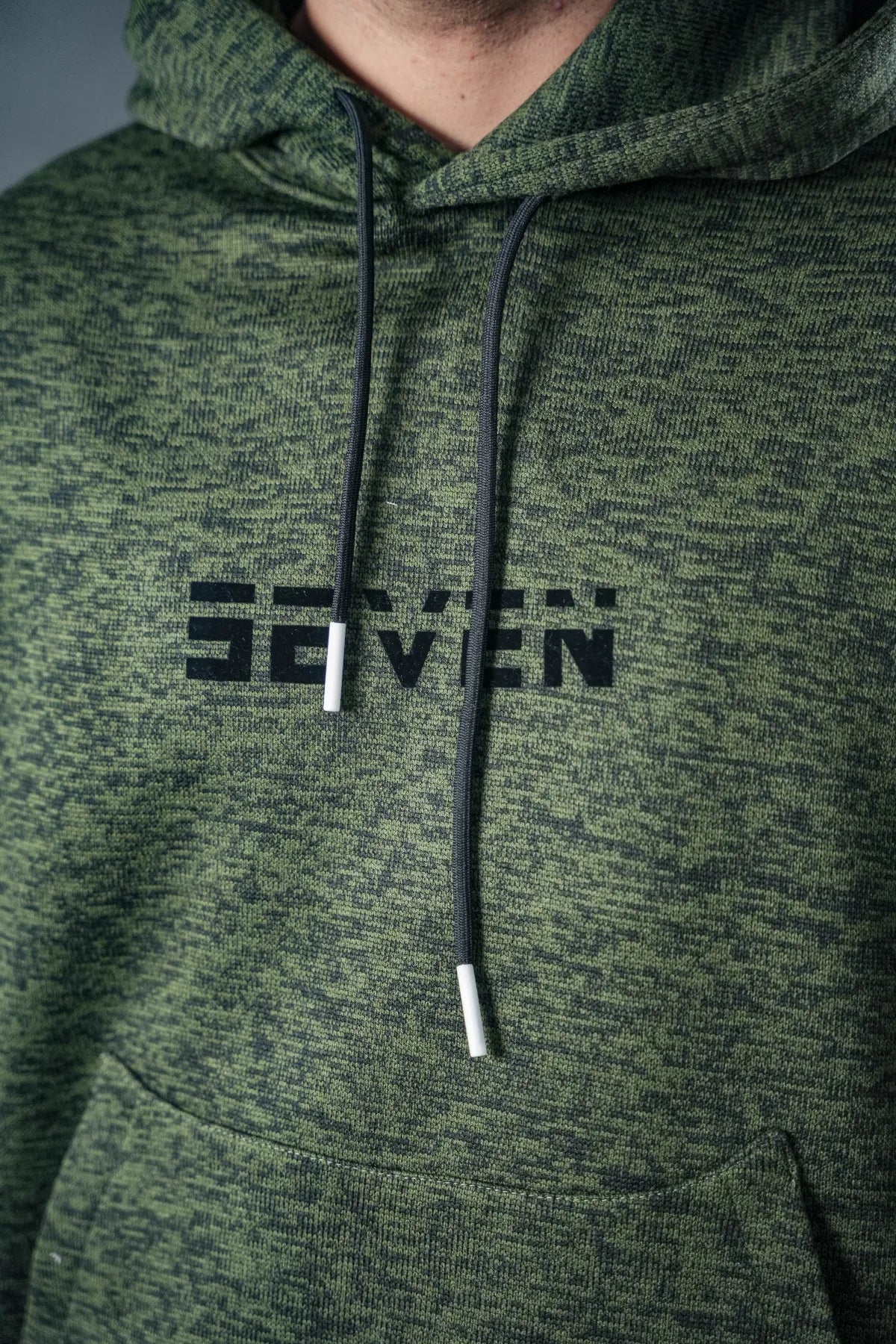 SEVEN Forest Green Textured Tracksuit - Deep Winter Edition