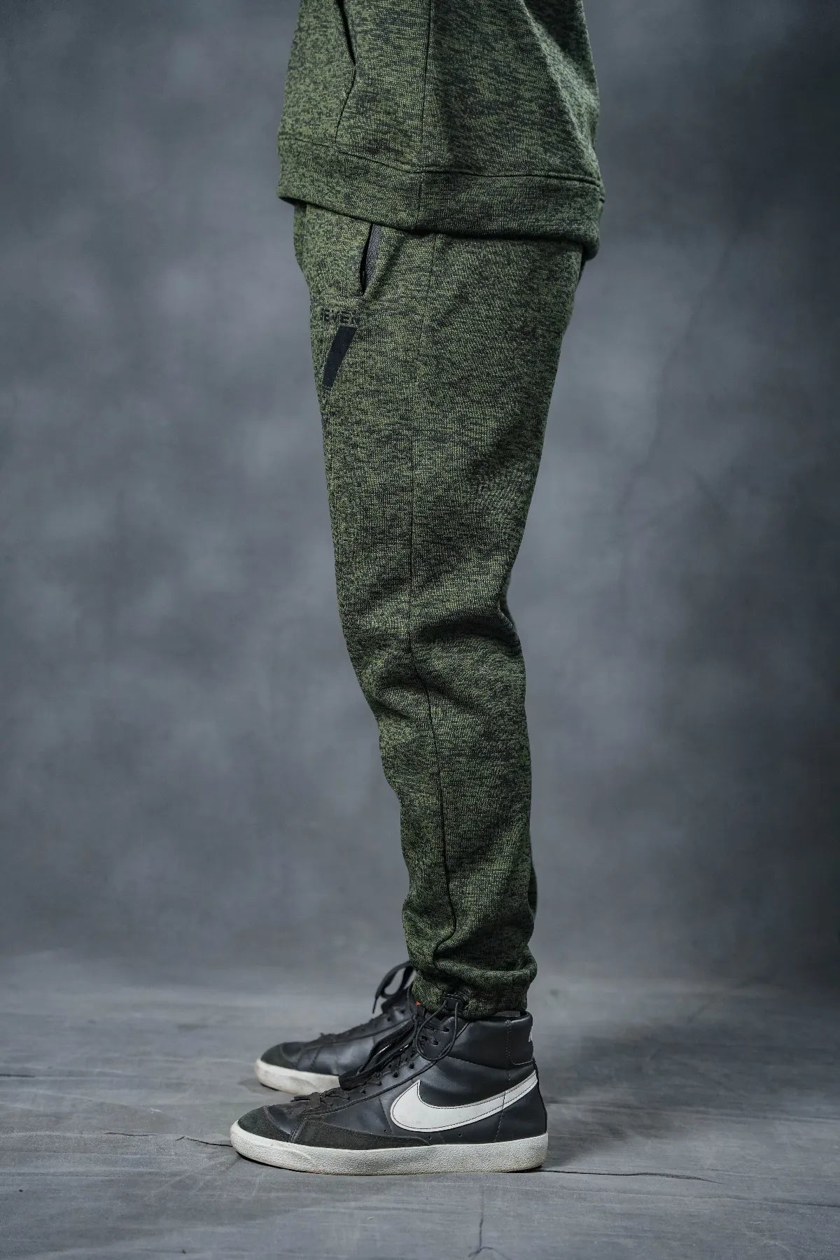 SEVEN Forest Green Textured Tracksuit - Deep Winter Edition