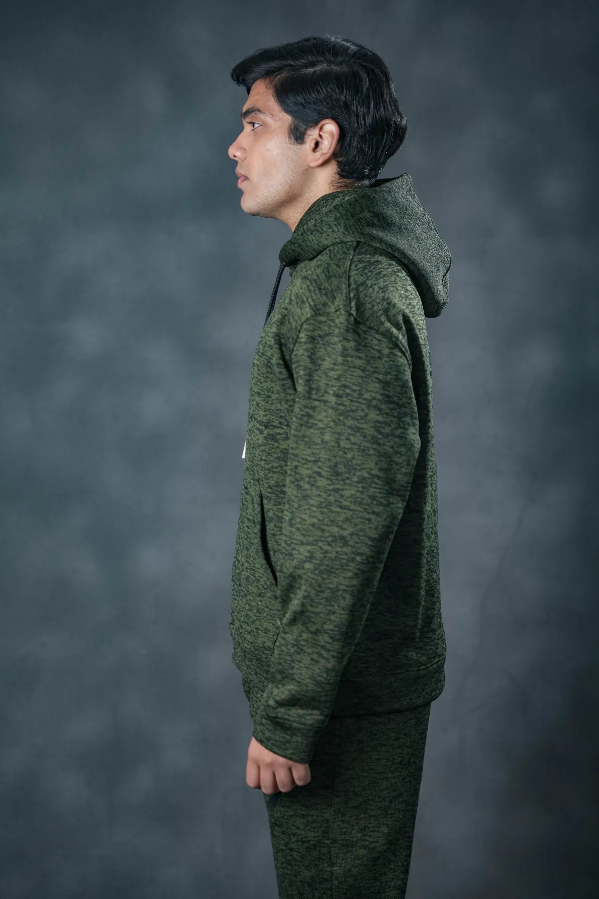 SEVEN Forest Green Textured Tracksuit - Deep Winter Edition