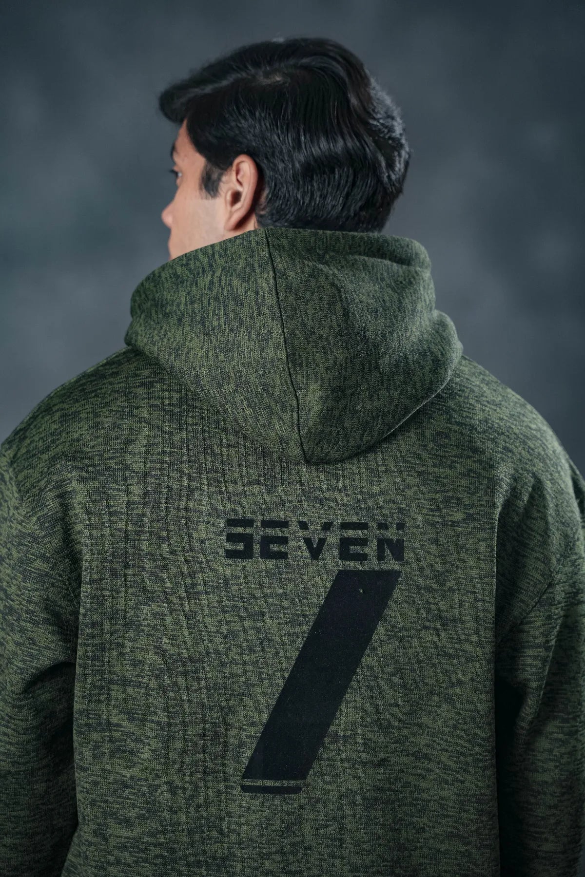 SEVEN Forest Green Textured Tracksuit - Deep Winter Edition