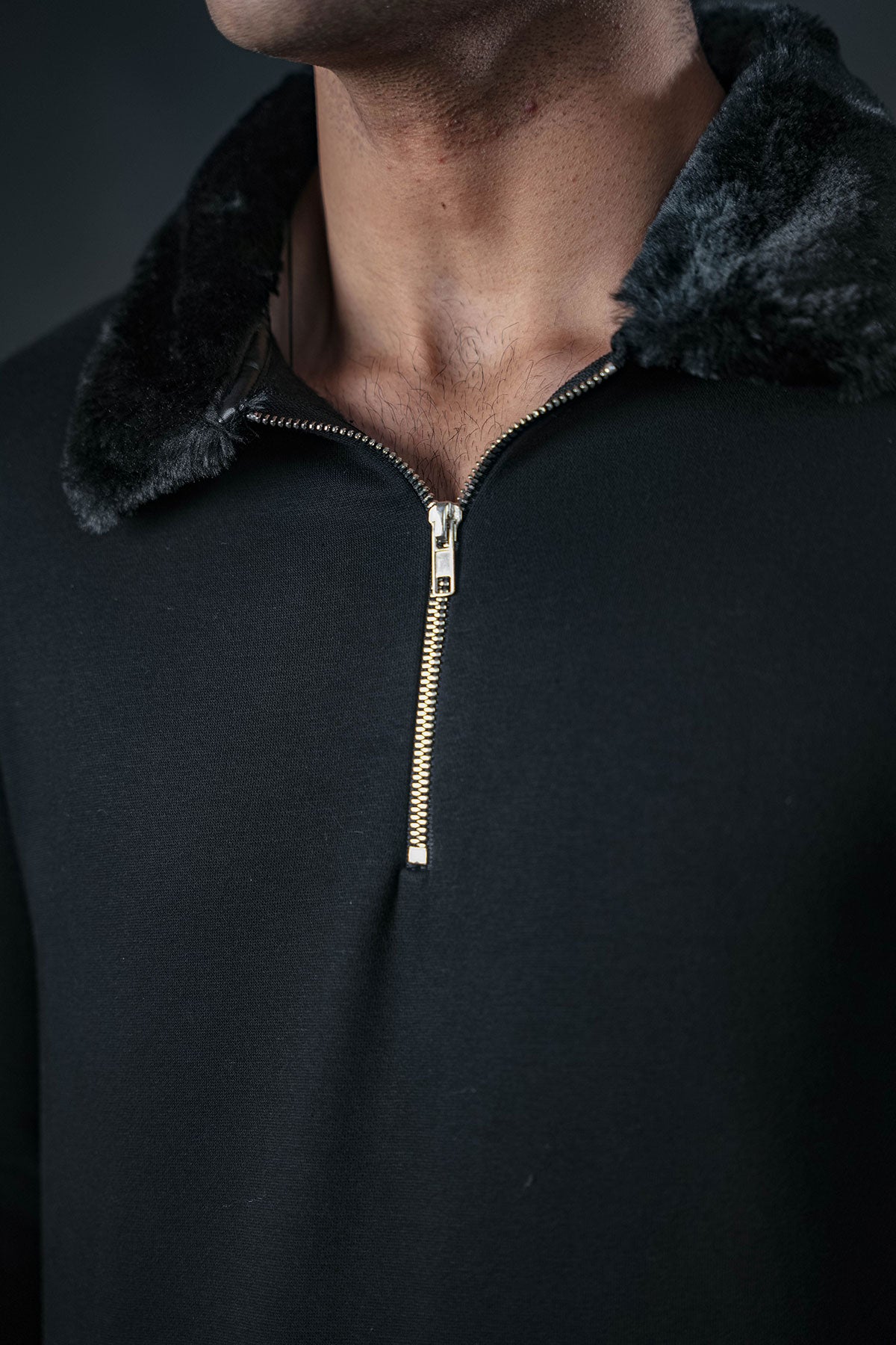 Black Frost Zip Sweatshirt