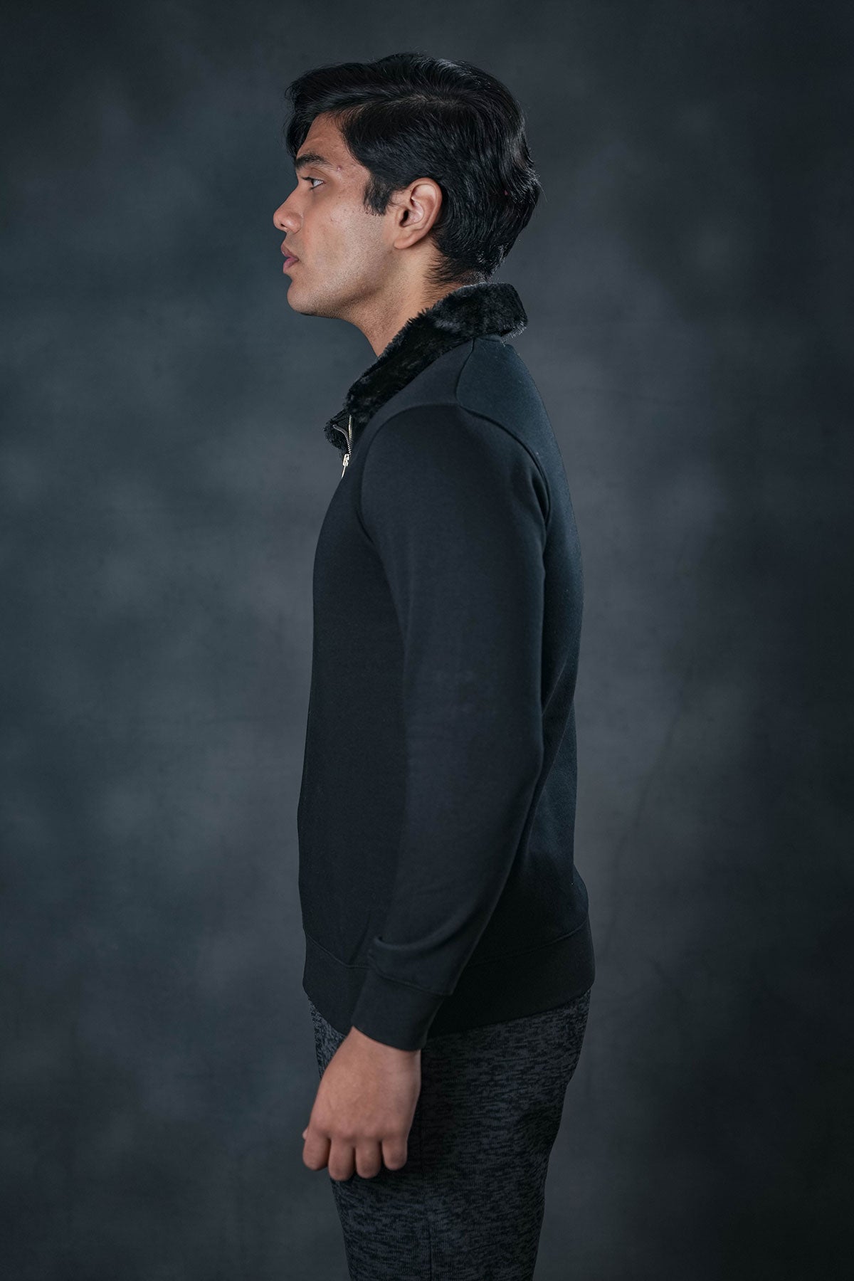 Black Frost Zip Sweatshirt