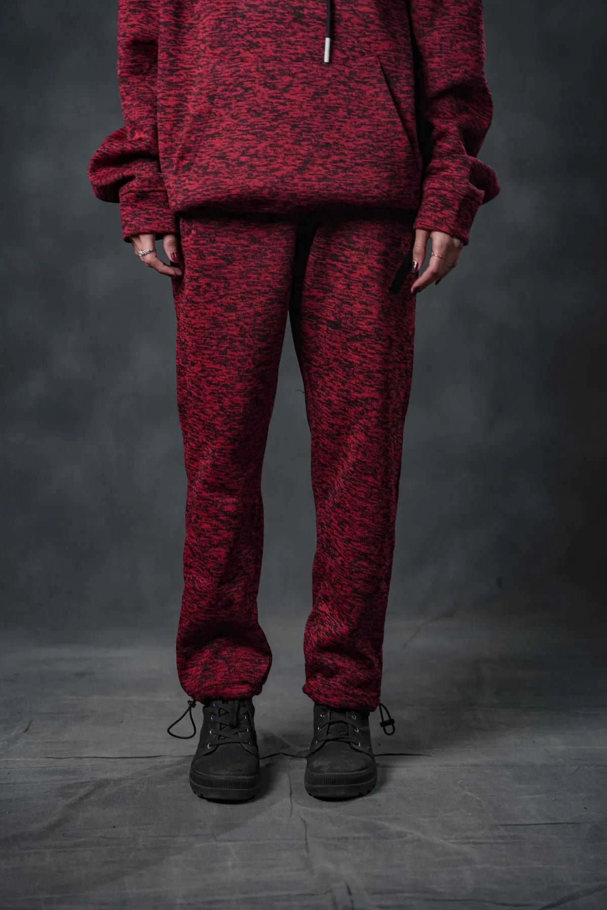 SEVEN Women's Crimson Textured Tracksuit - Statement Knit