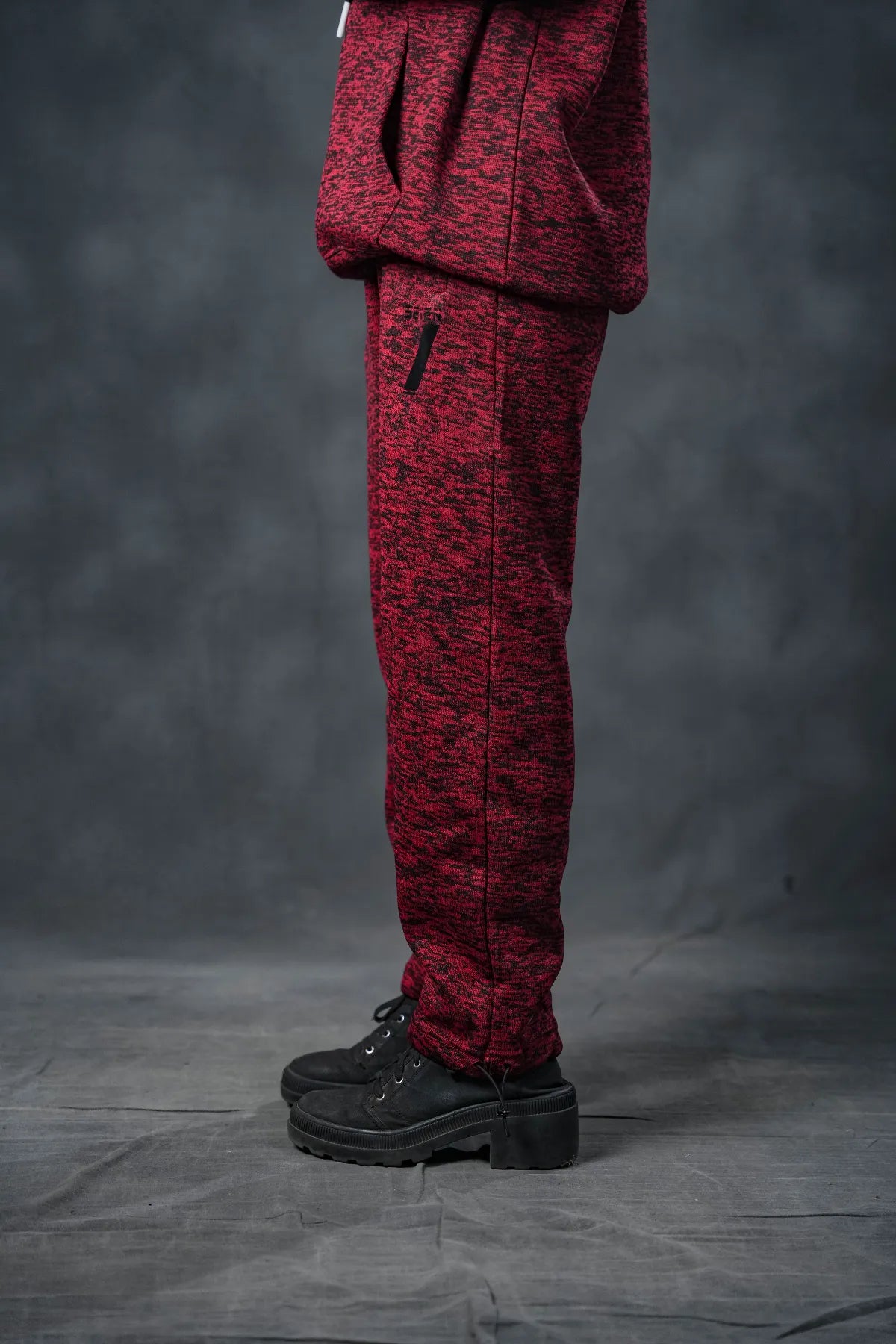 SEVEN Women's Crimson Textured Tracksuit - Statement Knit