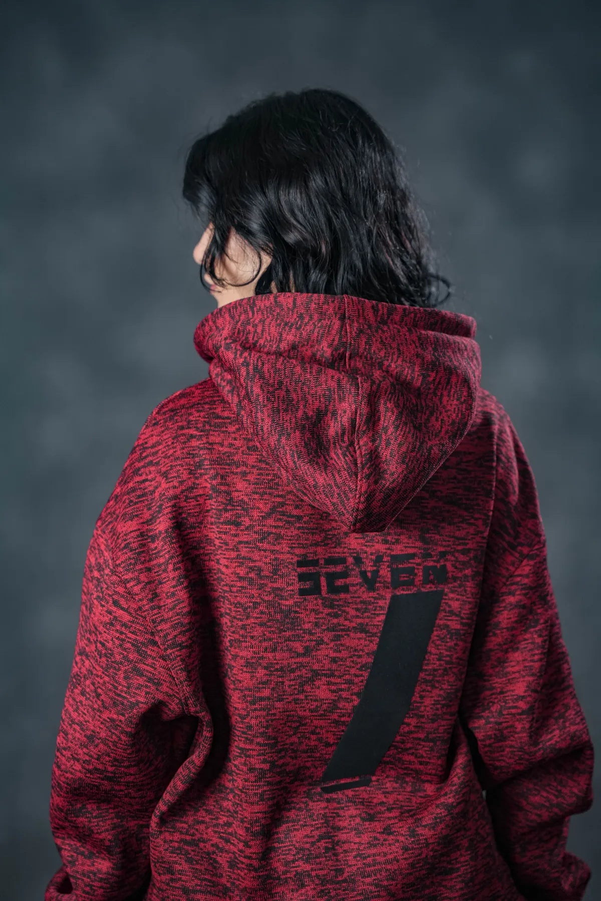 SEVEN Women's Crimson Textured Tracksuit - Statement Knit