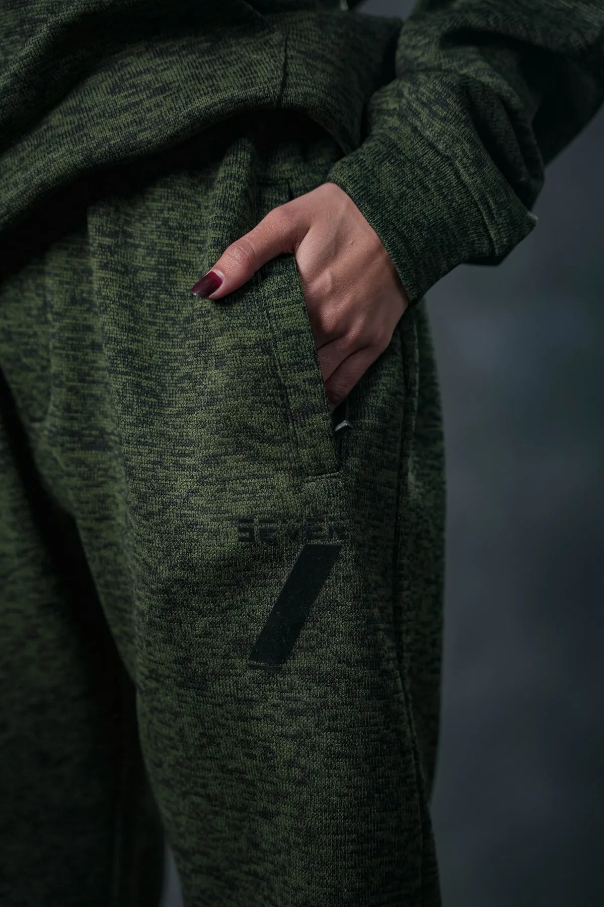 SEVEN Women's Deep Forest Textured Tracksuit - Utility Knit