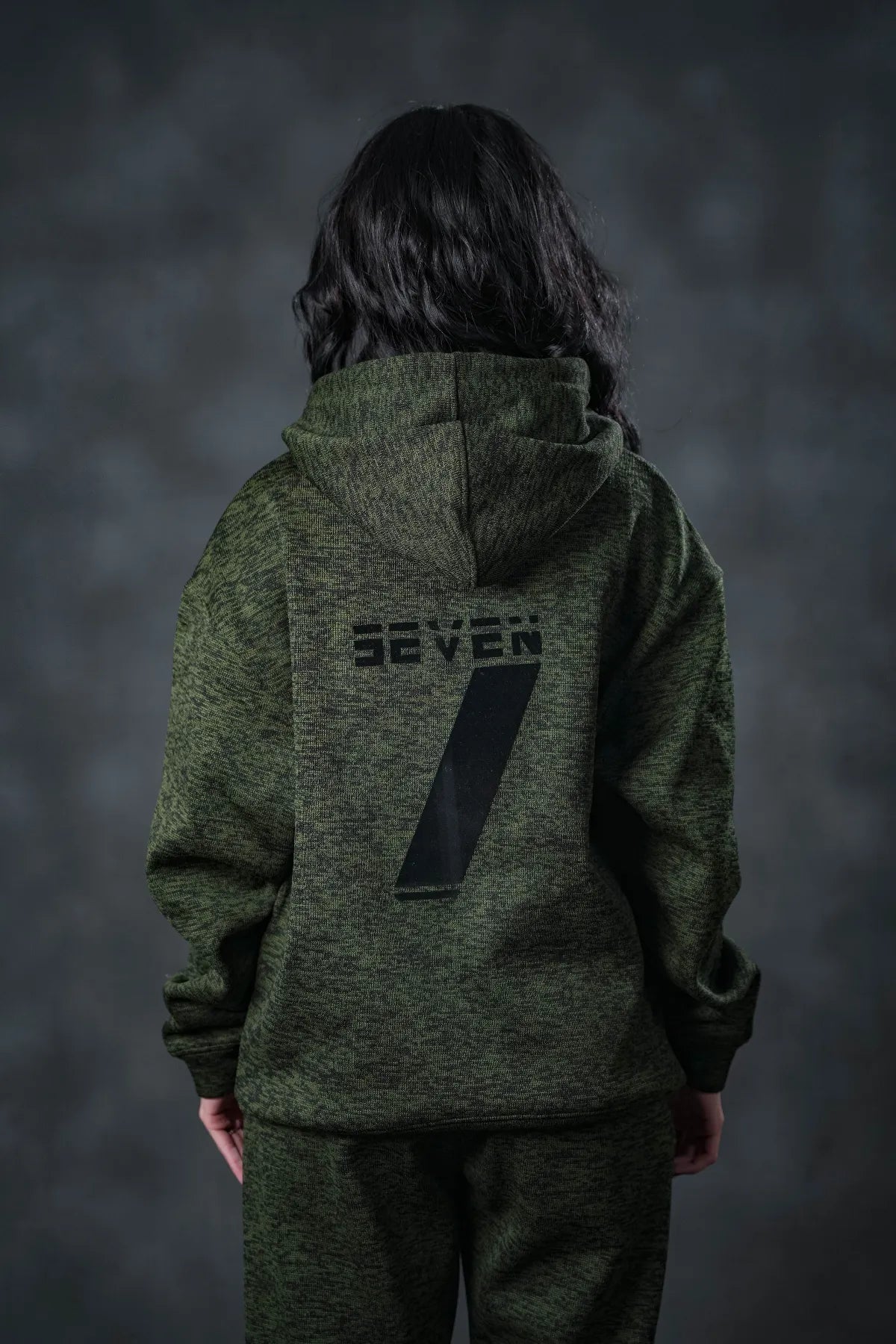SEVEN Women's Deep Forest Textured Tracksuit - Utility Knit