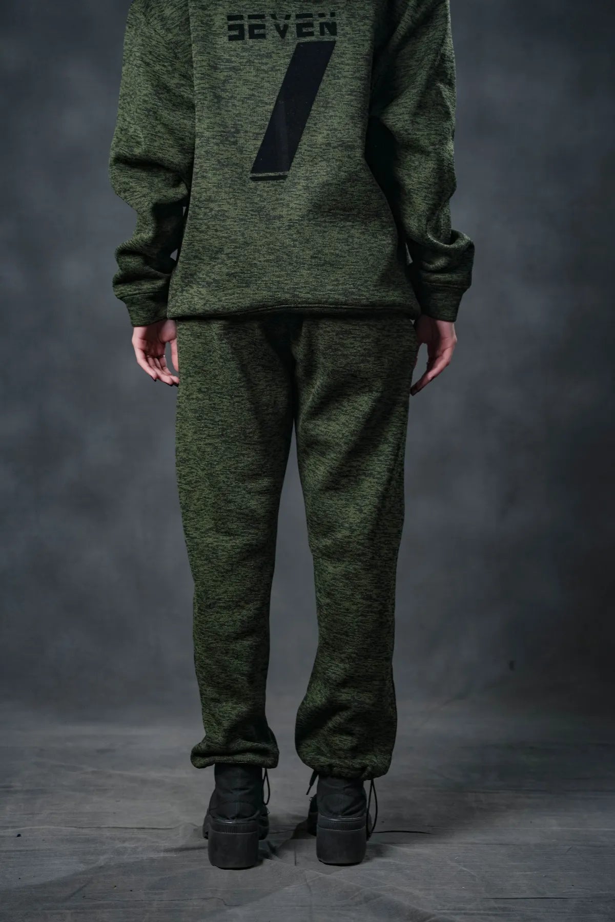 SEVEN Women's Deep Forest Textured Tracksuit - Utility Knit