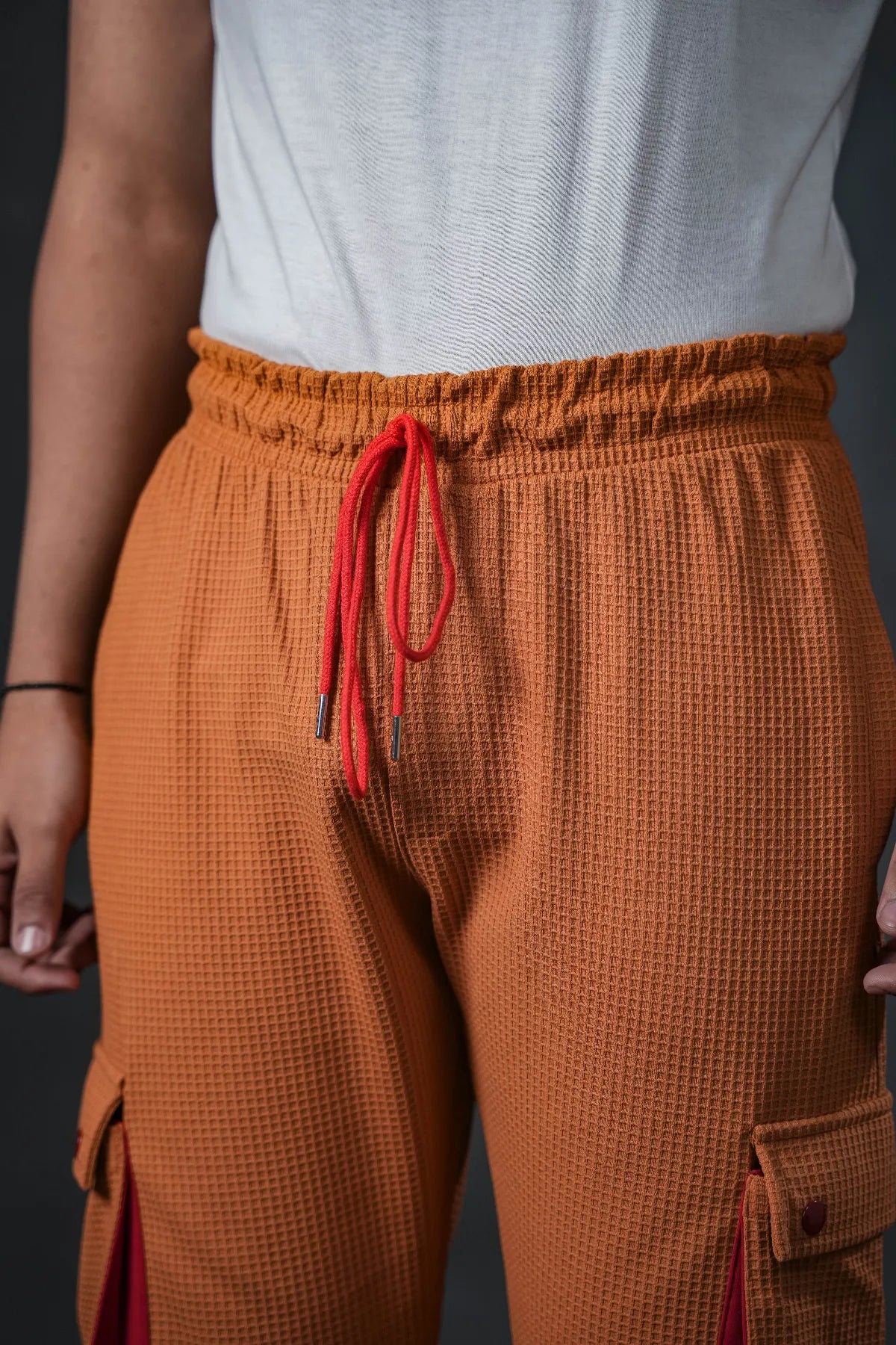 SEVEN Desert Knit Cargo Trousers - Sunset Contrast