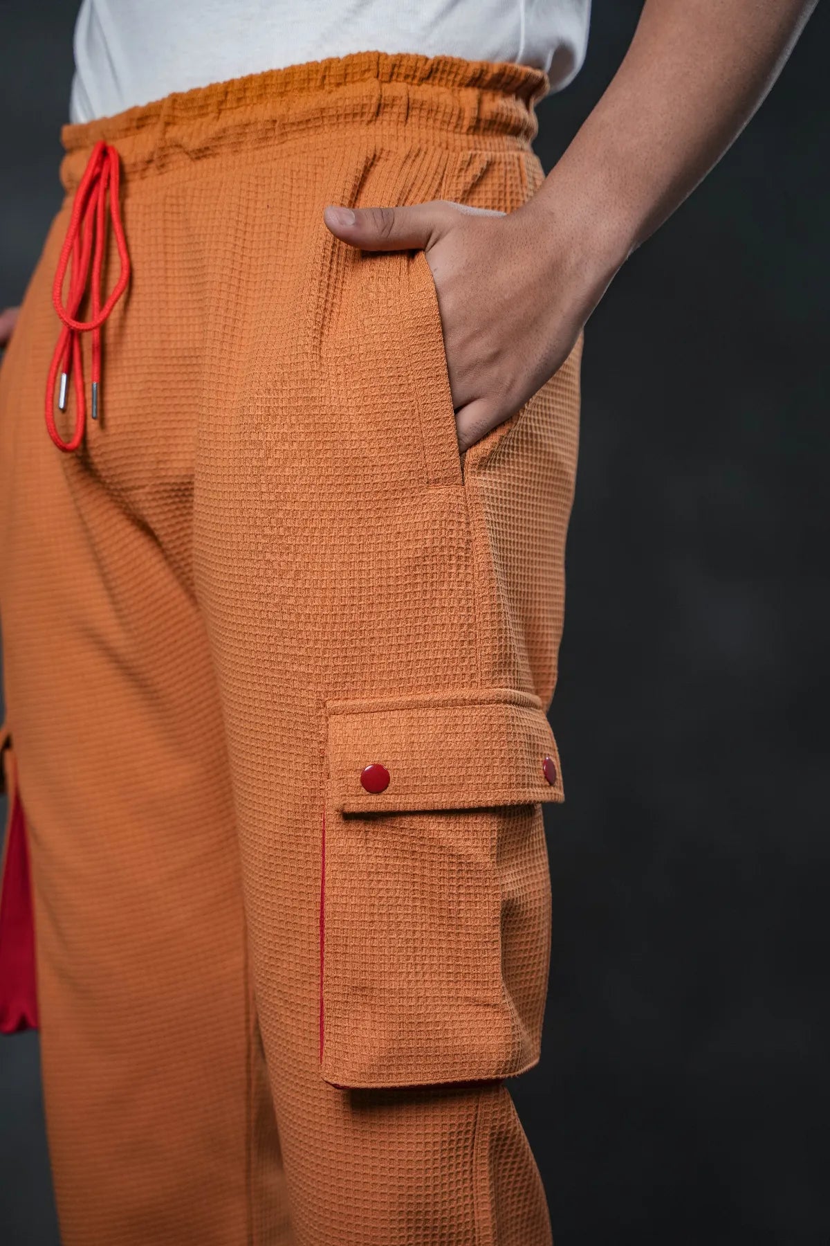 SEVEN Desert Knit Cargo Trousers - Sunset Contrast