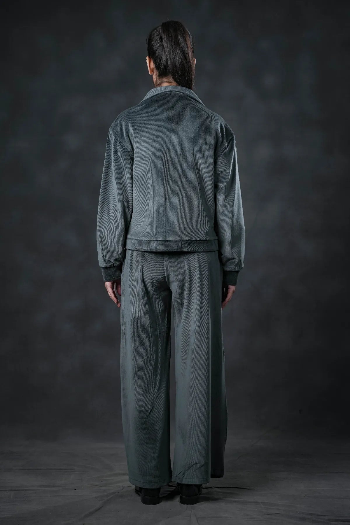 Ash Mist Velvet Co-ord Set