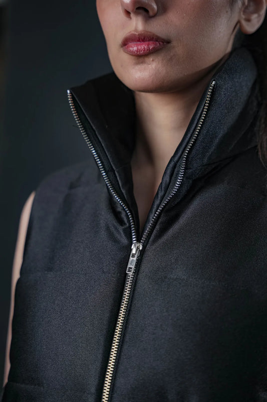 Midnight Sleek Puffer Jacket