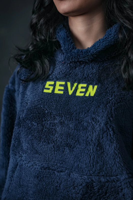Navy Plush Hoodie – SEVEN Street Comfort