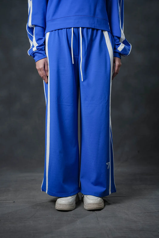 Electric Blue Line V-Neck Tracksuit – Power Move Edition