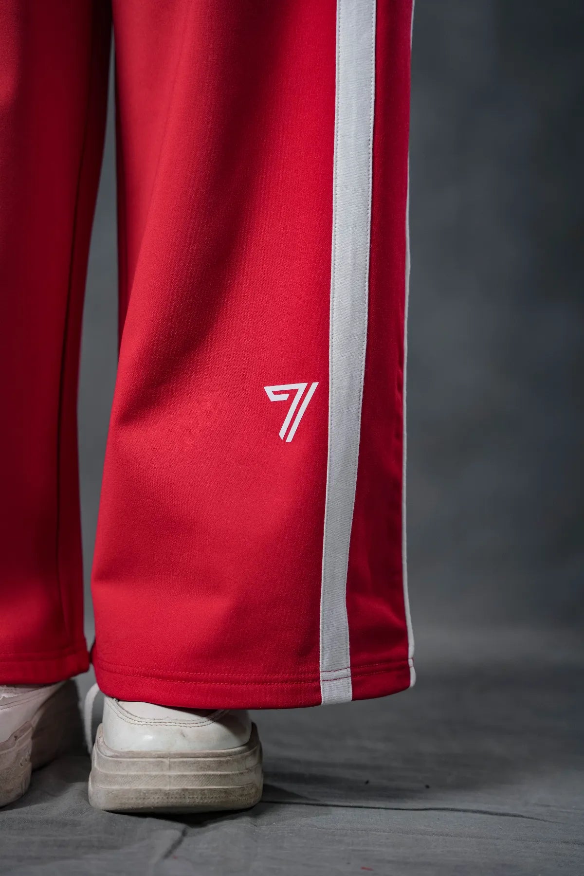Crimson Line V-Neck Tracksuit – Bold Energy Edition