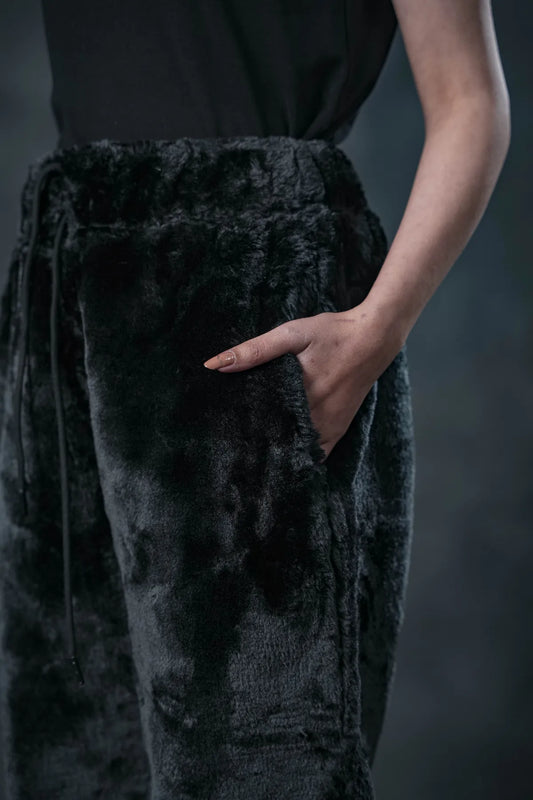 Midnight Plush Lounge Pants – Luxe Black Edition