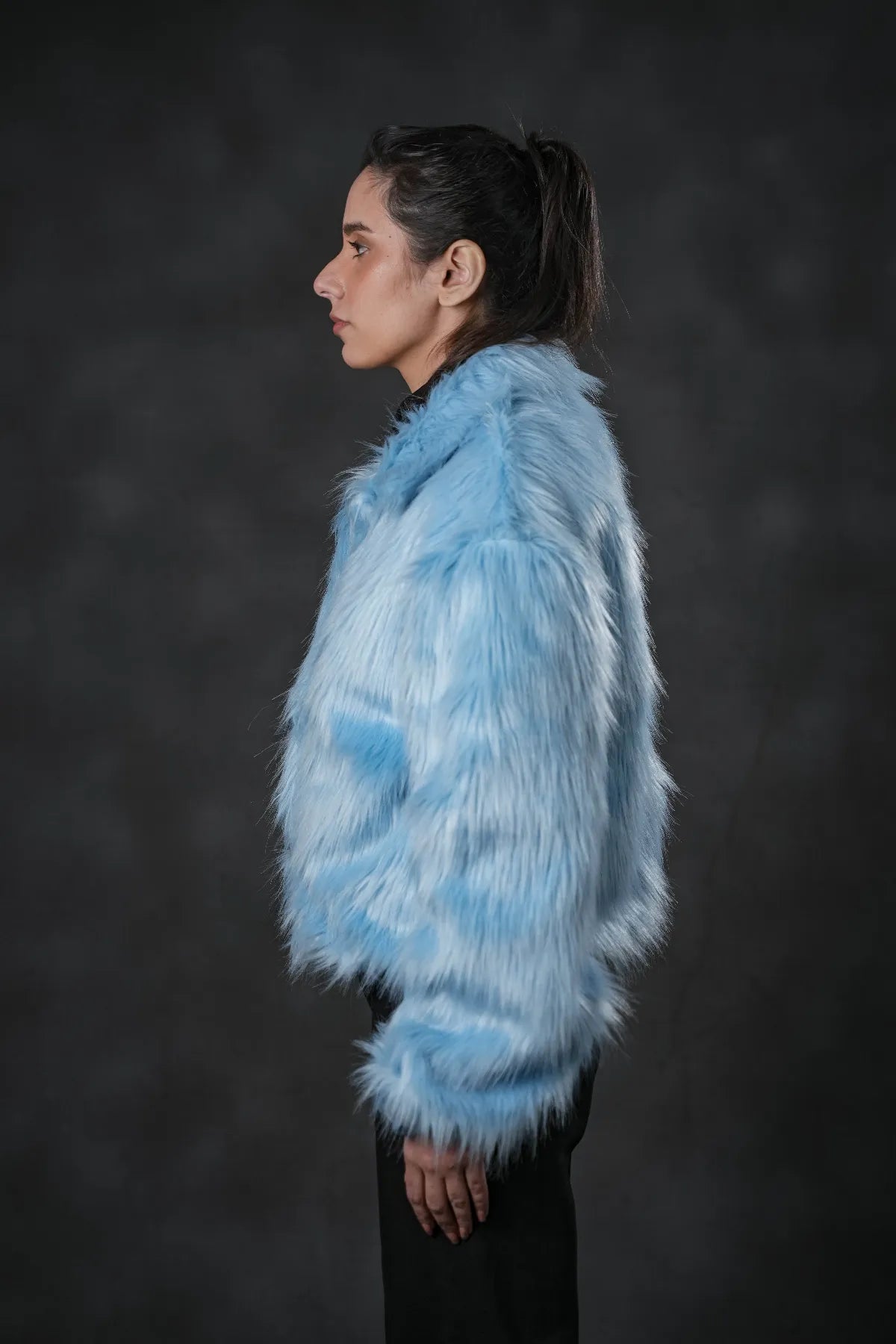 Arctic Wolf Faux Fur Jacket