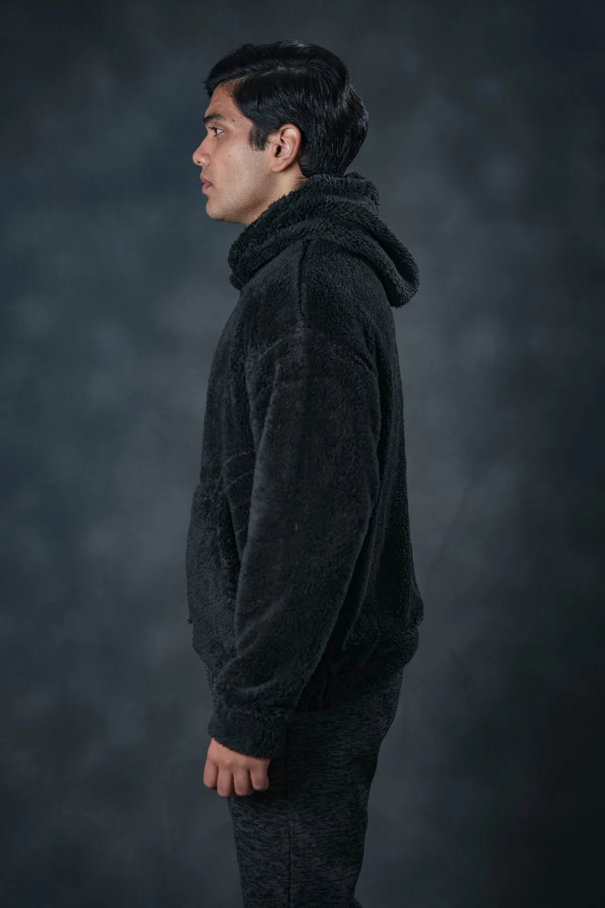 Black Plush Hoodie – SEVEN Street Edition