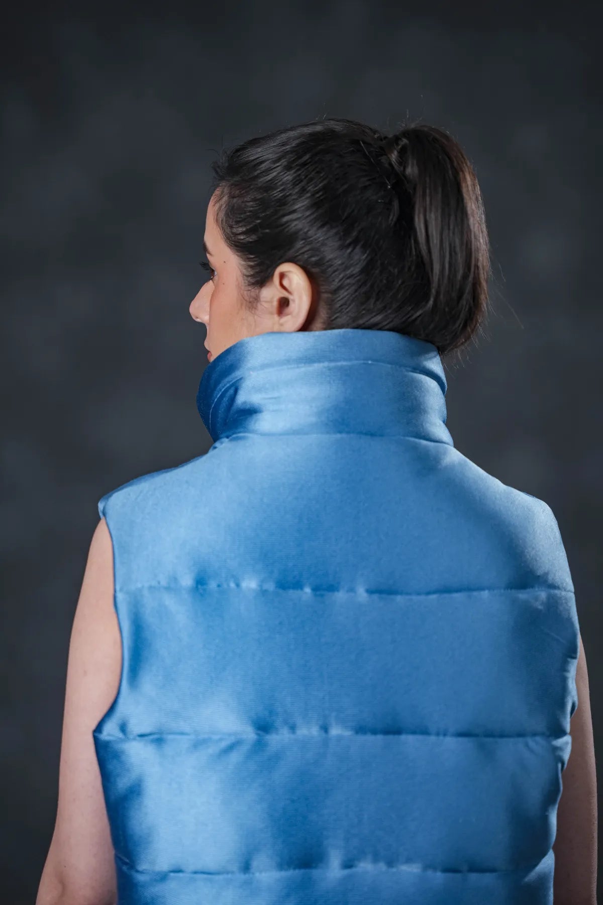 Sky Frost Sleeveless Puffer Vest