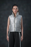 Silver Storm Sleeveless Puffer Vest