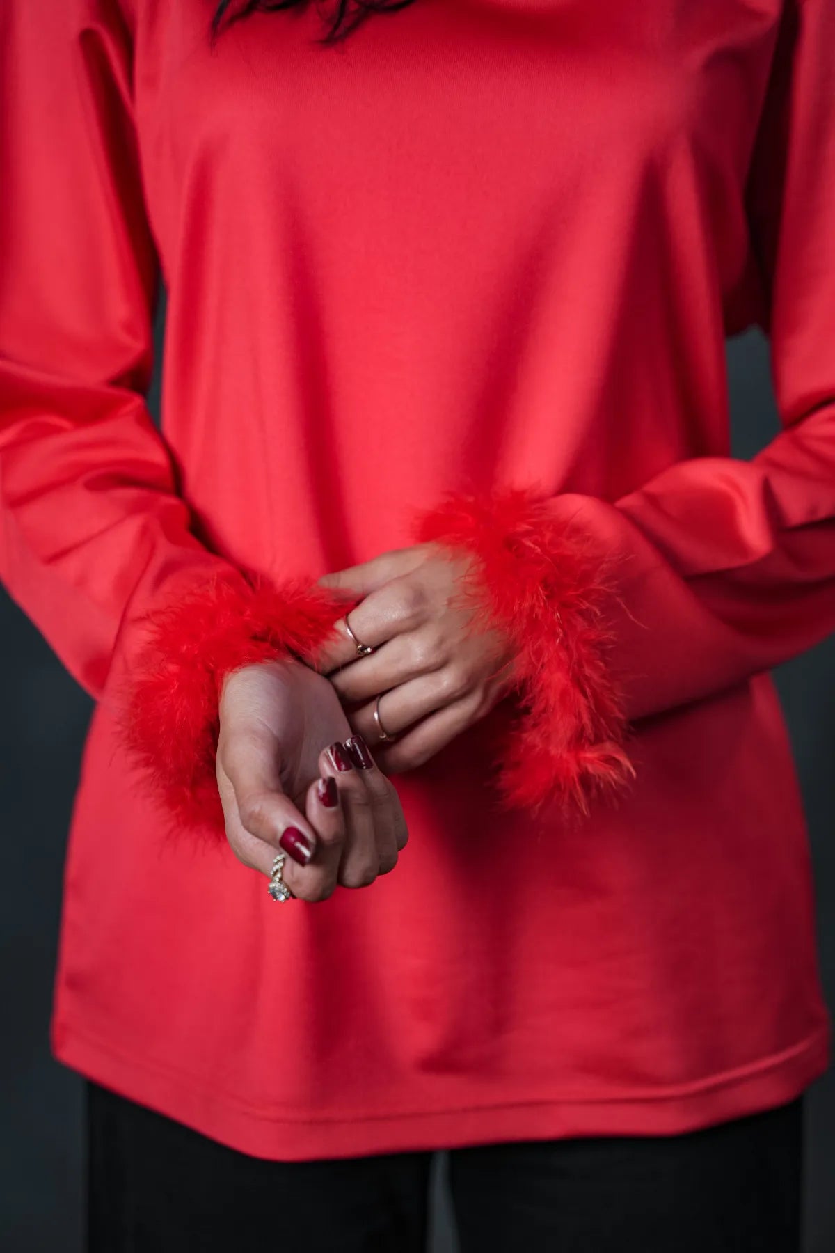 Crimson Luxe Full Sleeve Shirt
