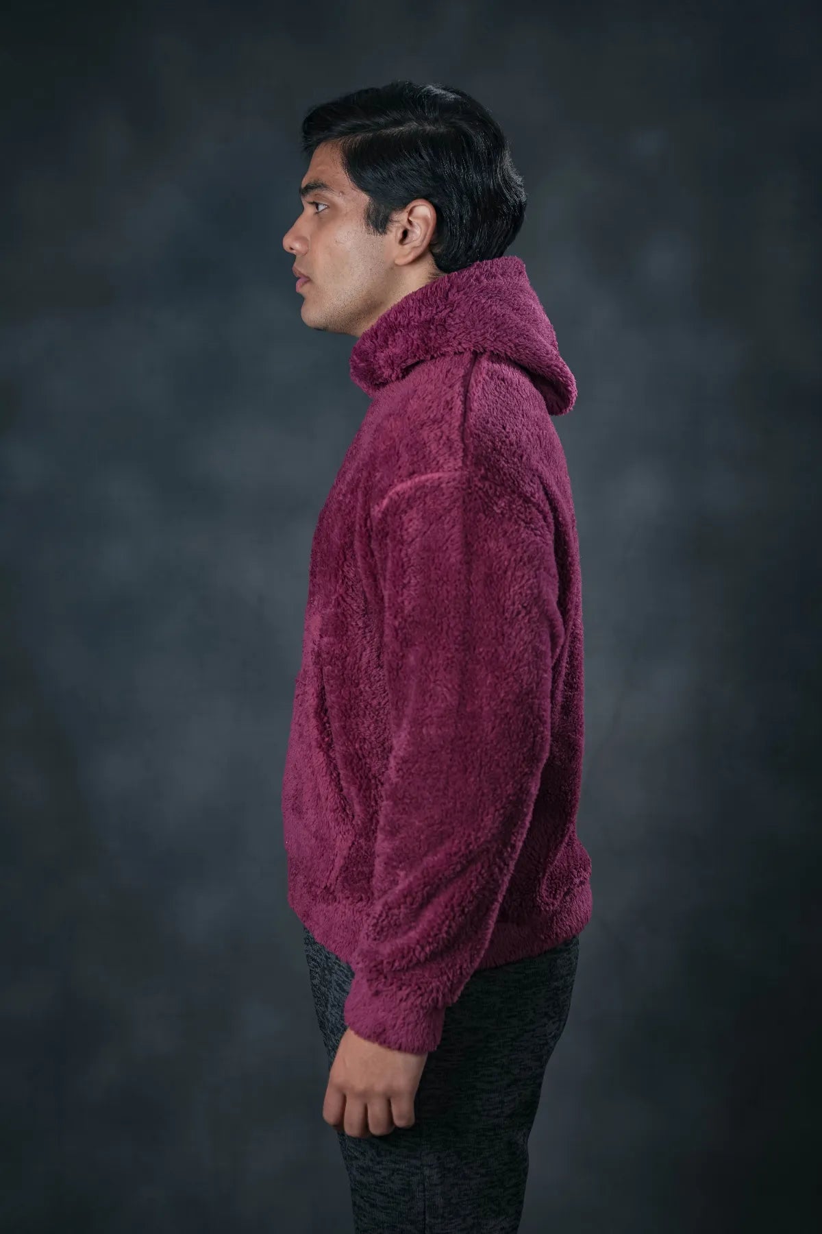 Maroon Plush Hoodie – Signature SEVEN Edition