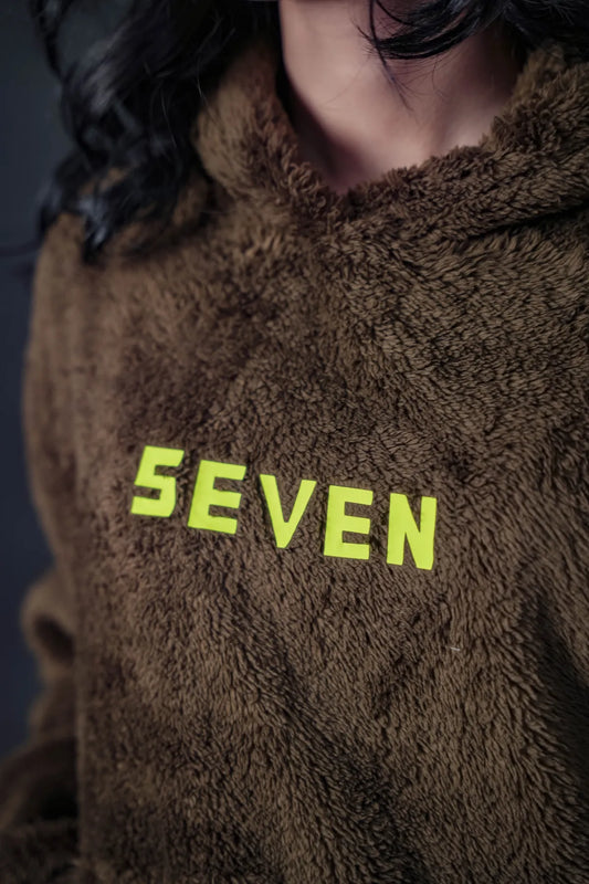 Brown Plush Hoodie – SEVEN Street Edition