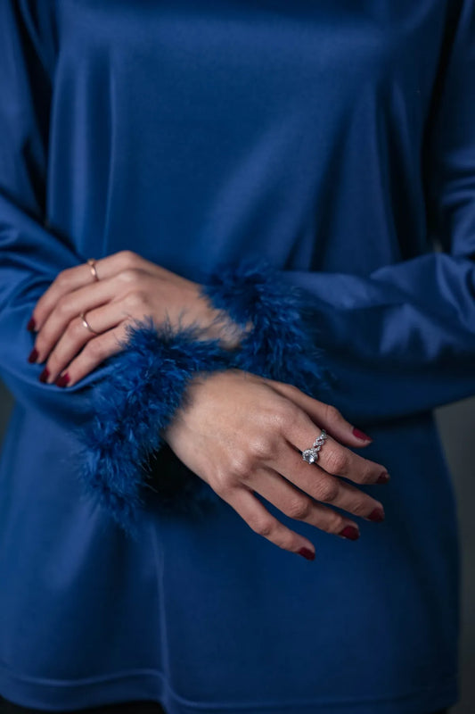 Midnight Feather Full Sleeve Shirt