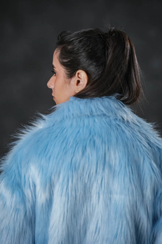 Arctic Wolf Faux Fur Jacket