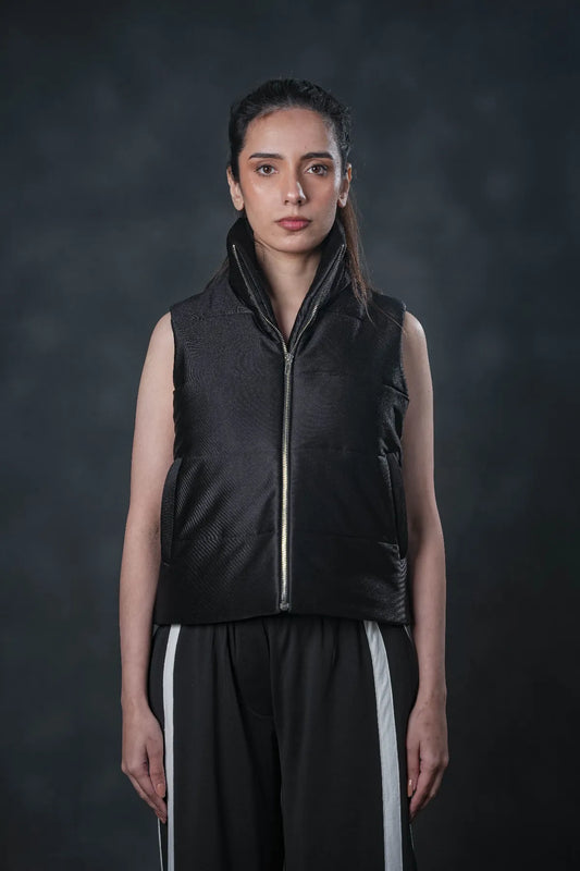Midnight Sleek Puffer Jacket