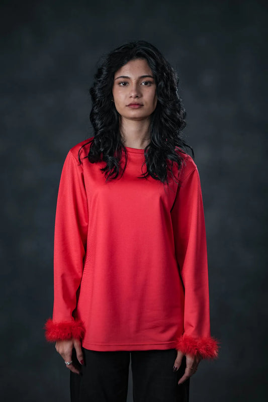 Crimson Luxe Full Sleeve Shirt