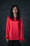 Crimson Luxe Full Sleeve Shirt