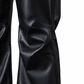 Black Leather Pants-Men