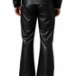 Black Leather Pants-Men