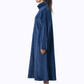 Blue Velvet Dress – Loose Fit – Women