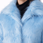 Blue Fur Jacket – Loose Fit – Women