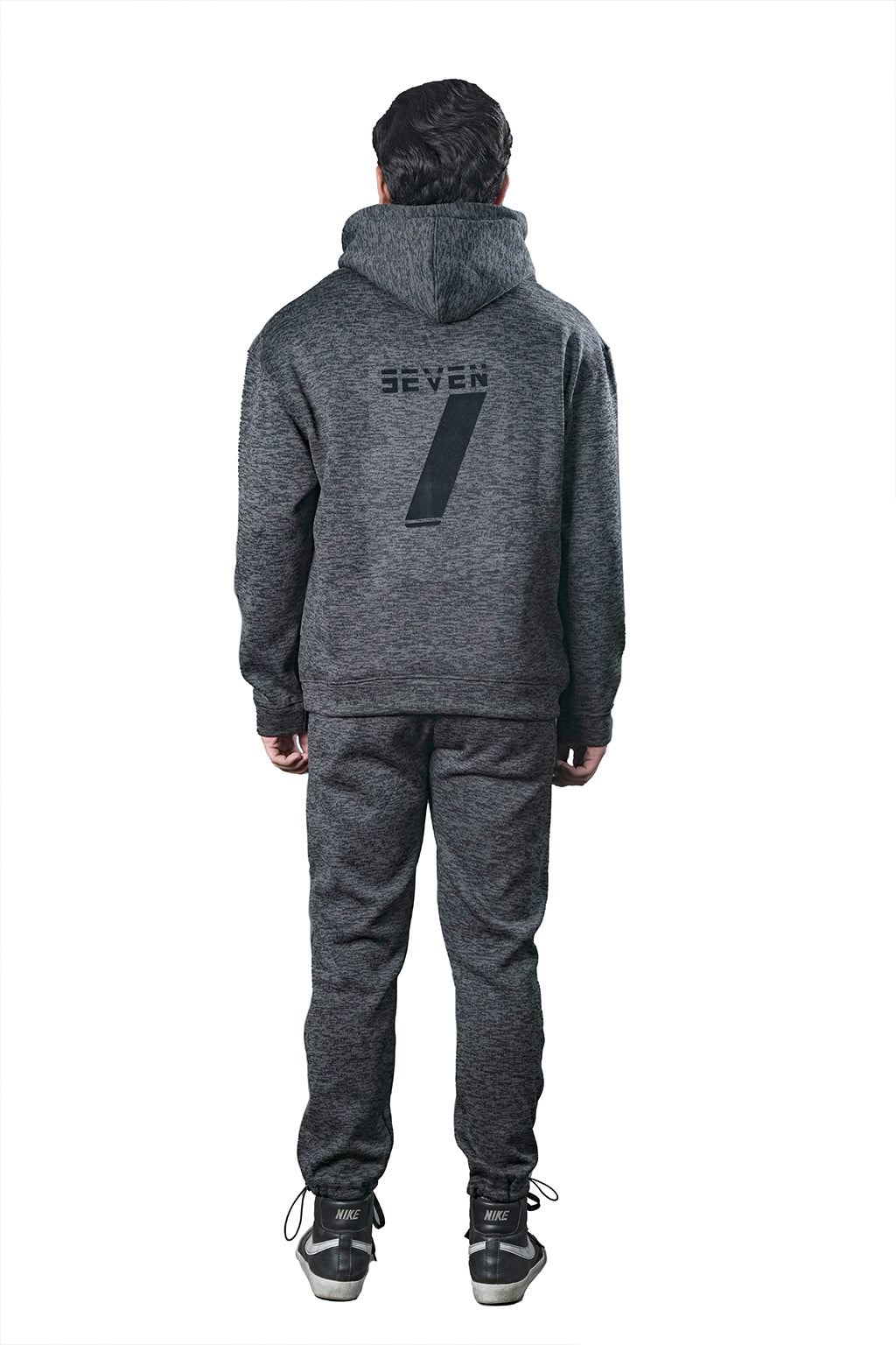 Black Textured Tracksuit – Loose Fit – Unisex