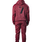 Red Textured Tracksuit – Loose Fit – Unisex