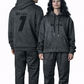 Black Textured Tracksuit – Loose Fit – Unisex
