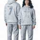 Grey Textured Tracksuit – Loose Fit – Unisex