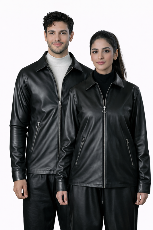 Casual Black Jacket – Regular Fit – Unisex