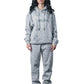 Grey Textured Tracksuit – Loose Fit – Unisex
