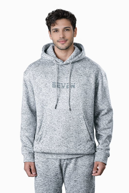 Grey Textured Tracksuit – Loose Fit – Unisex