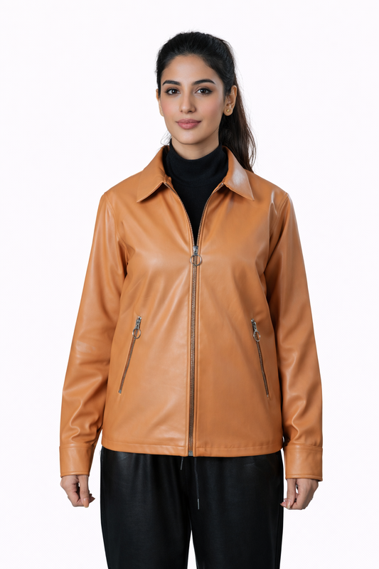 Casual Brown Jacket – Regular Fit – Unisex