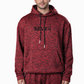 Red Textured Tracksuit – Loose Fit – Unisex