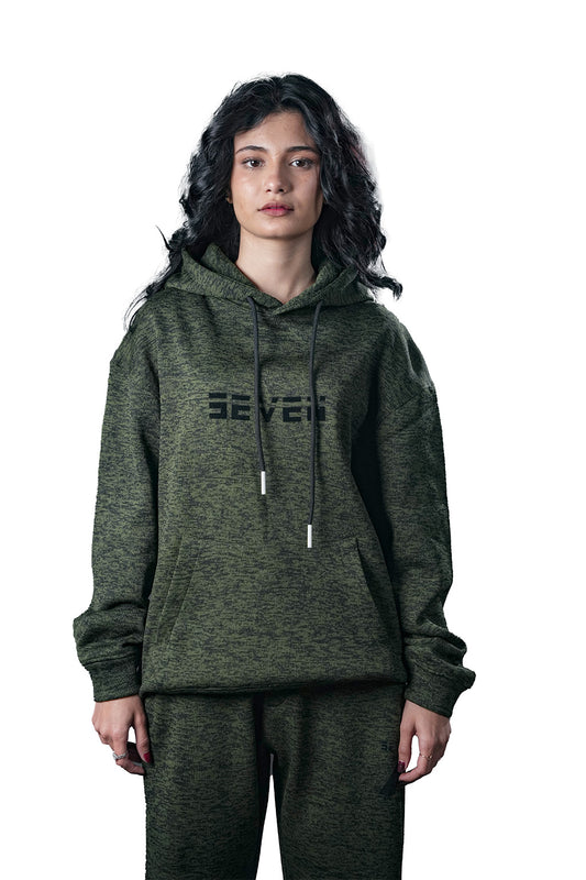 Green Textured Tracksuit – Loose Fit – Unisex