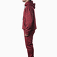 Red Textured Tracksuit – Loose Fit – Unisex