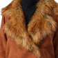 Brown Fur Collar Jacket – Loose Fit – Women