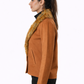 Brown Fur Collar Jacket – Loose Fit – Women